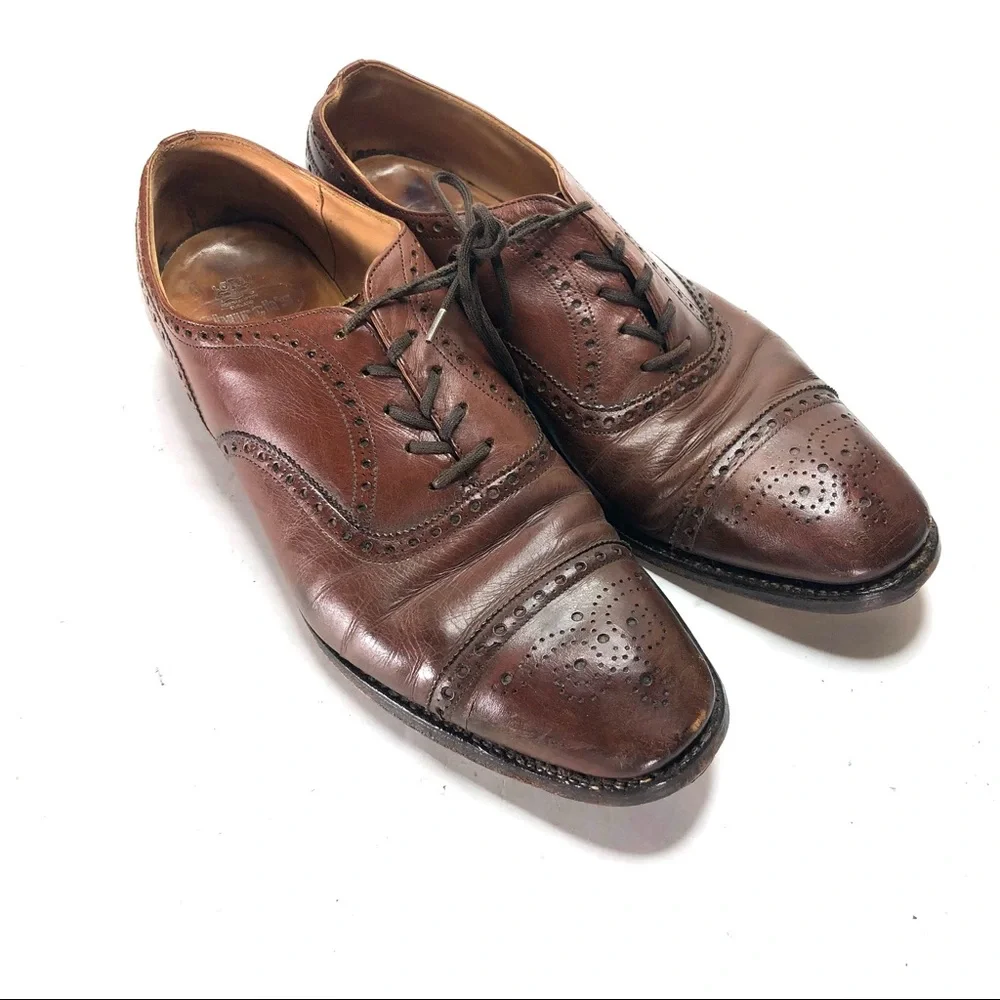 Church’s brown leather dress Oxfords size 12 - Picture 1 of 7